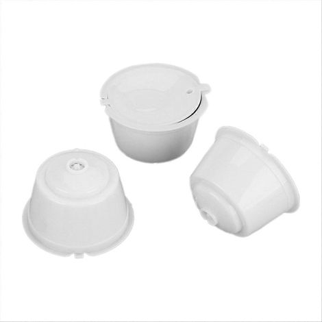Filtre rechargeable réutilisable pour machine, blanc (1/5)