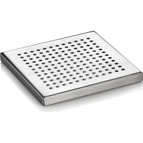 Plateau d'égouttage 15,5 x 15,5 x 1,5 cm inox - Was Germany (1/2)