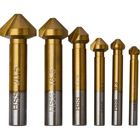Jeu de 6 fraises coniques pour bois KD983 (1/5)
