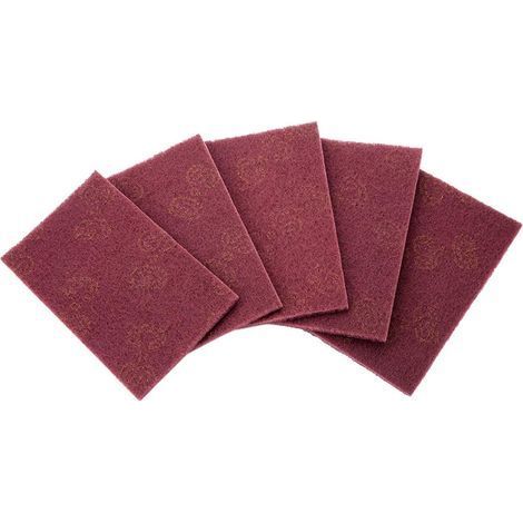 5 Industrial Finishing Abrasive Pads with Adhesive Tape for Cleaning and Finishing Surfaces. (1/5)