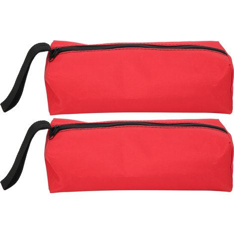 2er-Pack tragbare Aufbewahrungstasche für Handwerkzeuge mit Handschlaufe, Reparaturwerkzeug-Organizer Größe S (Rot) (1/5)