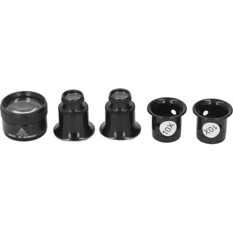 Lot de 5 loupes monoculaires 10x, 20x, 30x et 30x36 mm, multifonctionnelles, légères et portables. (1/5)