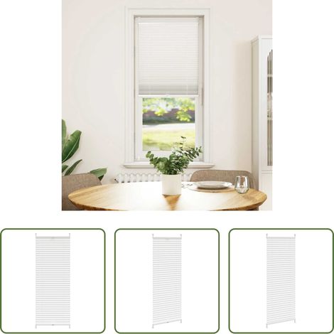 Fensterrollo - Plissee Faltrollo Rollo Plisseerollo 50x150cm Weiß (1/5)
