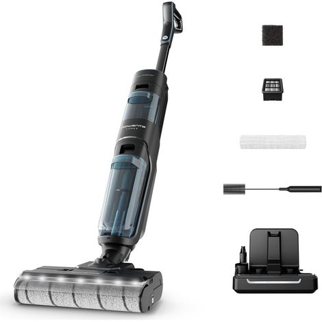 Aspirateur laveur 2-en-1 avec auto-nettoyage et LED