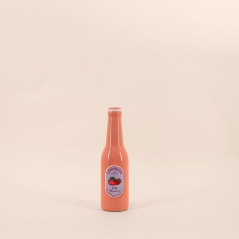 Vase bouteille limonade rose, H24cm (1/4)