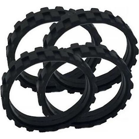 Paquete de 4 neumáticos para aspiradoras robot iRobot Roomba (series 500, 600, 700, 800, I7, S9, neumáticos de repuesto iRobot) - Crezuo (1/2)