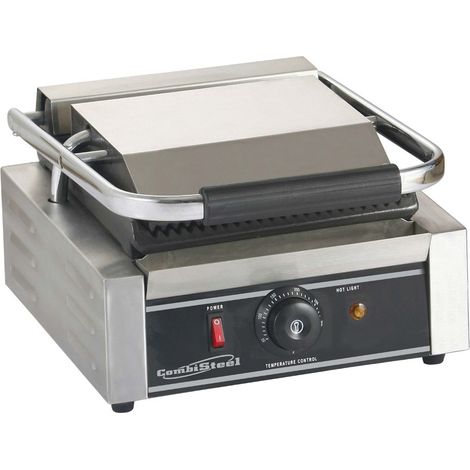 Grill à Panini Professionnel Rainurée - 320 x 410 x 190 mm - Combisteel (1/5)
