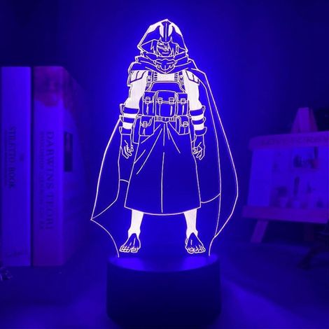 Veilleuse LED 3D pour enfants Amajiki Tamaki - Lampe de nuit LED inspirée de l'anime My Hero Academia - Décoration pour chambre d'enfant - Cadeau d'anniversaire (1/5)