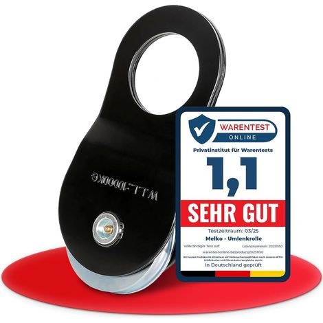 Poulie De Renvoi Acier 10T - Treuil Forestier Câble 1-15mm - Protection Anti-Torsion - Usage Industriel Et Agricole - 25x13cm