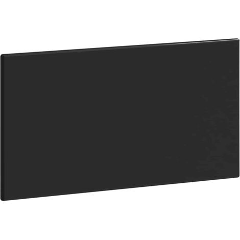 Wall-Mounted Headboard BREDA Black Engineered Wood vidaXL (1/5)