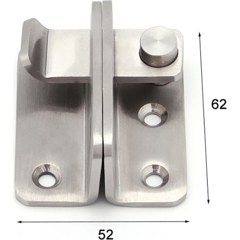 Verrou à bascule en acier inoxydable multifonctionnel antirouille pour porte coulissante de grange, fenêtre, armoire, tiroir, boulon coulissant droit (1/5)