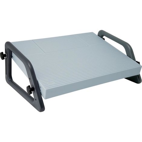 Repose-pieds gris clair B490xT350xH210mm Réglage en hauteur sans étape 40-210mm (1/4)
