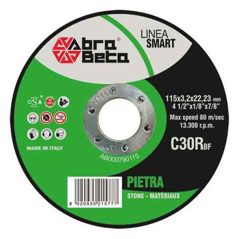 DISCO DA TAGLIO PER MARMO ABRA BETA Ø 230x3,2 mm - 25 pezzi- ABRABETA