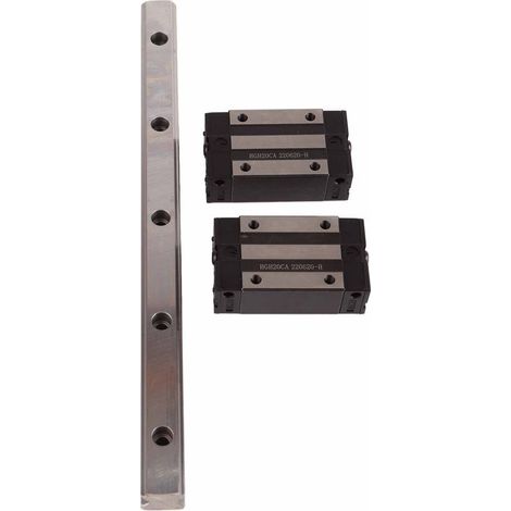 1 unité Guide Linéaire HGR20-300mm avec 2 Blocs Coulissants à Roulements (1/5)