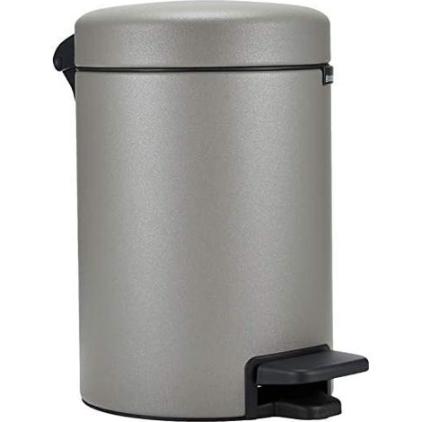 Papelera pedal Brabantia Newicon gris 3 litros plástico (1/5)