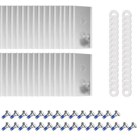 Lot de 30 Lames Tondeuse Robot Acier Inoxydable Pour Mammotion Luba Yuka Avec Vis Rondelles