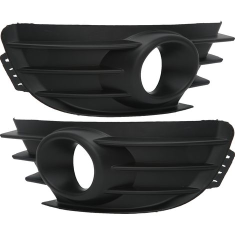 Paire de Grilles de Pare-Choc Avant Noir pour Feux Anti-Brouillard Citroën C4 2004-2008, Cache-Projecteur de Remplacement, Garniture Extérieure, Kit de 2 Pièces (1/5)