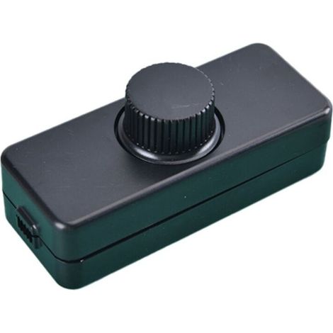 Variateur LED Réglable 220V Interrupteur Bouton Contrôleur Éclairage Noir
