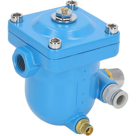 Purgeur Automatique Pneumatique avec Boîtier en Alliage d'Aluminium Antirouille, Purge d'Eau sans Pertes pour Compresseur d'Air (1/5)