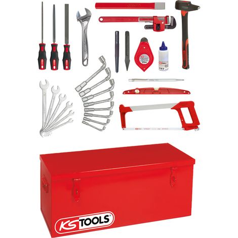 Kstools – Coffret multi-outils 28 pièces – Outils de plomberie pour travaux intensifs – Dimensions 550x300x300 mm – Coffre robuste de transport (1/2)