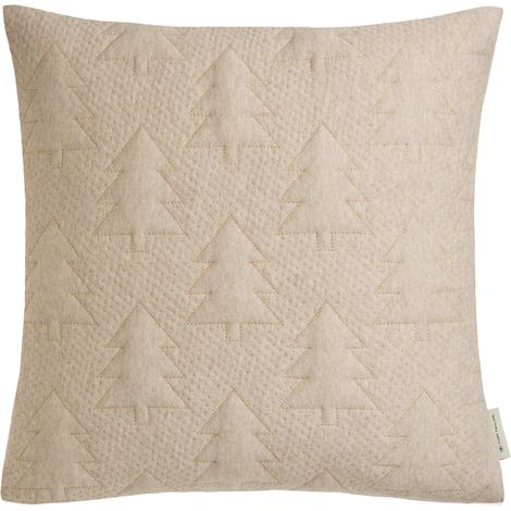 TOM TAILOR Housse de coussin décoratif WEIHNACHTSKISSEN - 1 pièce 45x45 cm, beige