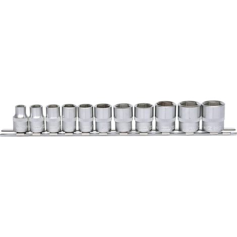 KS Tools 911.0608 3/8" Serie di bussole esagonali, 11 pz, 8-19mm (1/3)