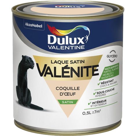 Peinture Laque Valénite Satin Coquille D'oeuf 0,5 L - Dulux Valentine