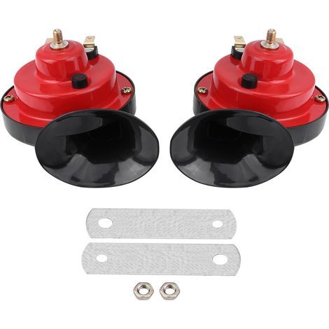 Paire de Klaxon Tonnerre Bitonal 12V 135dB Universel pour Camion Voiture Bateau Moto (1/5)