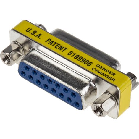 Adaptateur Sub-D 15 Femelle vers Sub-D 15 Femelle RS PRO ( Prix pour 1 )