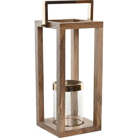 Portavela Mango Acero 25X25X54 Marron (1/5)