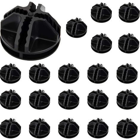 40 pezzi di cubo di filo ABS connettore cubo di plastica bianco connettore cubo di stoccaggio connettore armadio di stoccaggio connettore armadio di stoccaggio cubo di filo modulare griglia cubo per a (1/4)