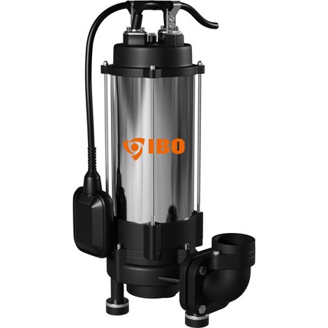 Bomba sumergible Kraken 1800 (1,8 kW, 230 V) con trituradora de discos y flotador.