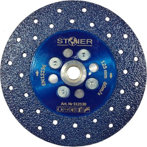 Disque de polissage diamant 125mm, Stoner, haute précision de coupe et de polissage, idéal pour les matériaux durs, grande performance et durabilité dans les travaux professionnels.