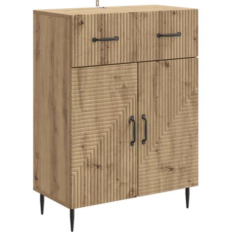 Sideboard Artisan Oak 66 x 34.5 x 89.5 cm Engineered Wood vidaXL