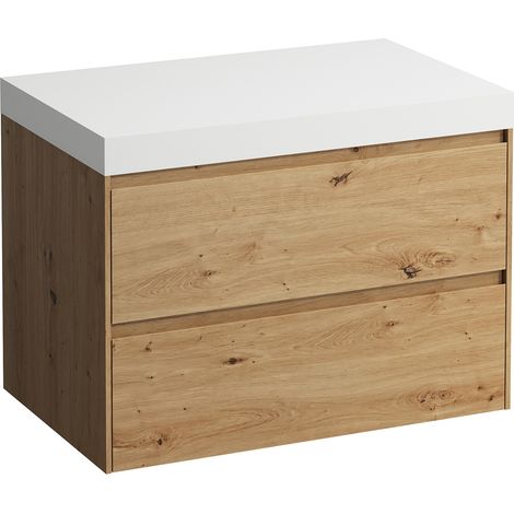 LAUFEN LANI Plan de lavabo blanc mat avec meuble sous-lavabo, (1/3)