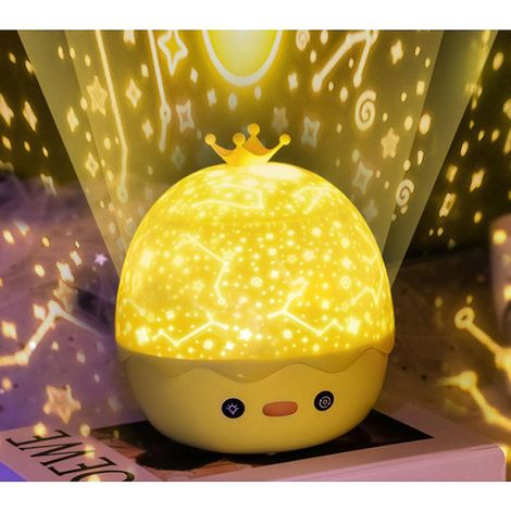 360° drehbares Projektor-Nachtlicht für Kinder mit 6 Lichtprojektionen und 8 entspannenden Musiktiteln – ideal für Kinder, Geburtstage und Halloween (1/5)