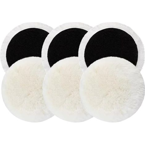 6 pcs tampons de polissage de voiture 125 mm disques de polissage pour meuleuses angulaires, compatible avec meuleuses, adapté pour voiture, bois, phares (1/5)