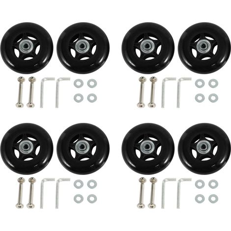 8 Roues de Rechange pour Valise une Bagages OD 80Mm (1/5)