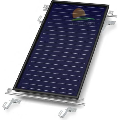 Struttura di montaggio soprategola per pannello solare termico piano verticale serie FKF e EFMAX 1 pannello verticale (1/3)