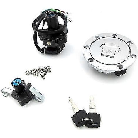 Kit de verrouillage de selle avec clé, interrupteur d'allumage et bouchon de réservoir d'essence pour moto Honda NSR 125 (1993-1999, 2000, 2001, 2002, 2003, 2004).