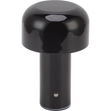 Veilleuse miniature USB en forme de champignon, tactile, avec luminosité réglable, 3 températures de couleur et fonction dimmable (noir). (1/5)