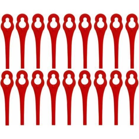 100 lames de rechange compatibles avec le coupe-bordures IKRA IART 2520, lames en nylon pour IAT 20-1M (1/5)