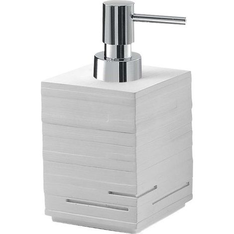 Sapho Gedy Quadrotto - Dispensador de jabón de pie, blanco QU8102 (1/4)