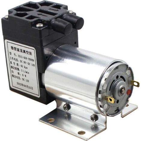 Z512-604-3000N 12V mini vacuum pump negative pressure suction pump pumping pump 5L/min 65-120kpa with stand (1/4)
