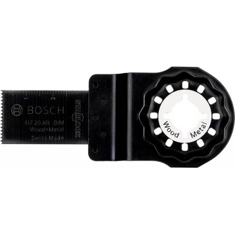 BOSCH - LAMA PER TAGLIO LEGNO E METALLO- BIMETALLICA 20x20MM  - COLORE NERO