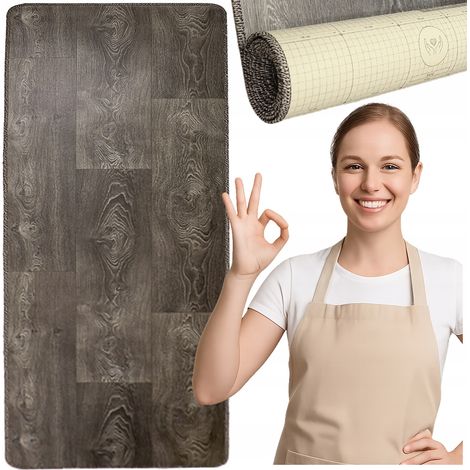 [5] Tappeto per cucina in PVC, passatoia da cucina 80x180cm Allvo Corina D6929 (1/5)