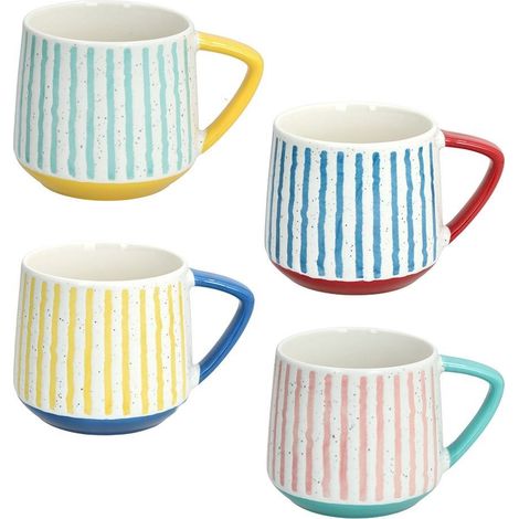 1 Pezzo Tazzone Tazza Latte Mug Iris Holiday 400 cc 4 Colori