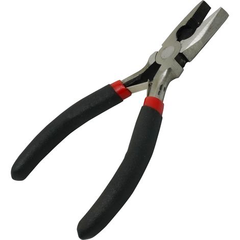 Dapetz ® Mini Combination Plier 4.5" Linemans Plier Wire Cutter Soft Grip Handle Hardened Steel Body with Chrome Plated Finish for Electrical Mechanical Jewelry Making Work (1/5)
