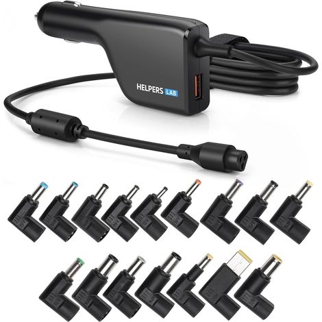 108W Chargeur DC Adaptateur Alimentation 15V 16V 18,5V 19V 19,5V 20V pour ASUS Acer Lenovo HP Compaq Dell Samsung Sony Toshiba IBM Medion LG ect Ordinateur Portable, avec QC3.0 USB (1/5)