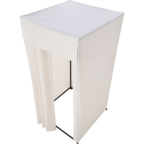 Mophorn Vestidor portátil con cortinas resistentes, espacio de privacidad sobre ruedas y un gancho metálico robusto, ideal para tiendas, centros comerciales, sastrerías y exteriores (1/5)
